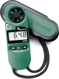 Kestrel 2000手持式风速温度计 Kestrel 2000手持式风速温度计
